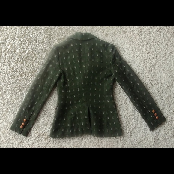 Anthropologie Madchen forest green blazer, size xs - Picture 3 of 5